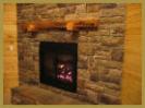 Pine Log Mantel for Living or Great Room