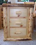 3-Drawer: Pine Front with Footprints