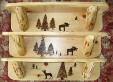 Wildlife Shelf: Moose scene & Deer scene